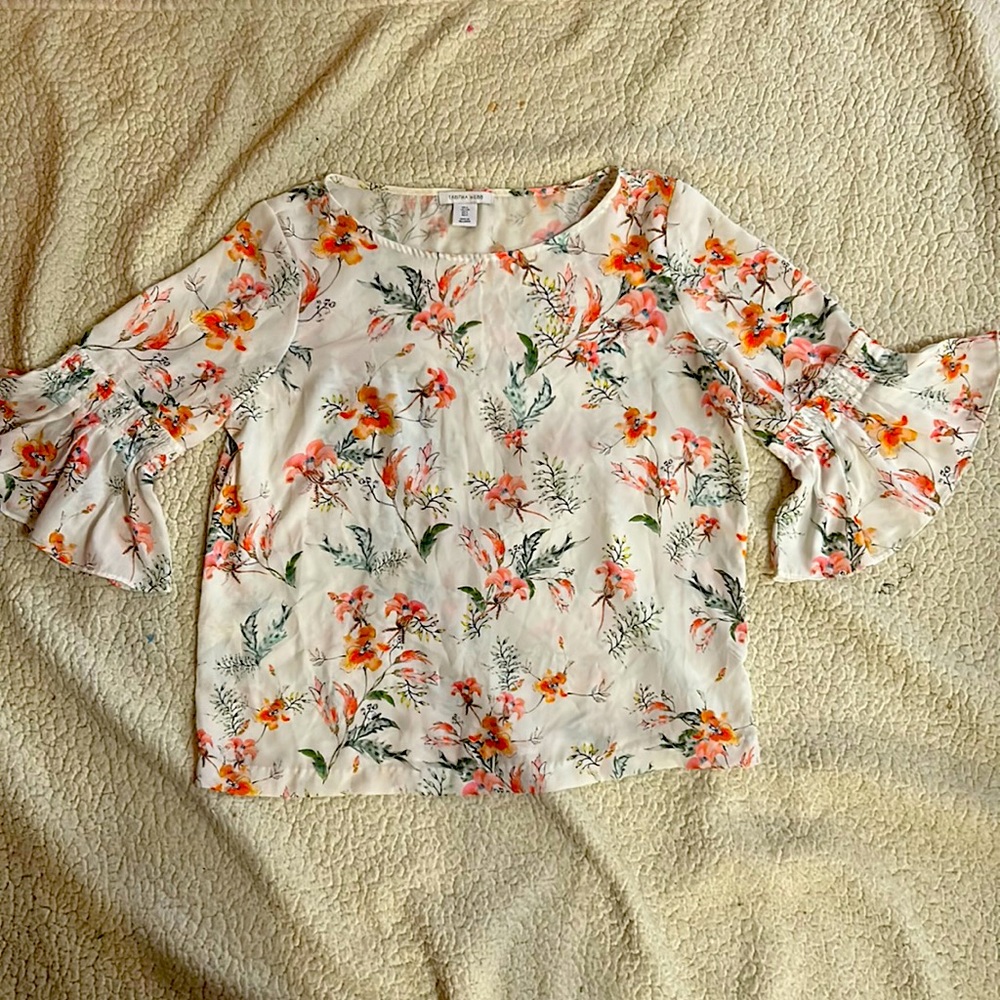 Tabitha Webb White & Floral Blouse